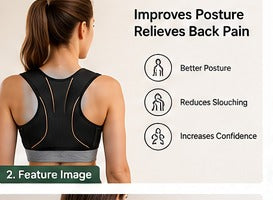 Posture corrector worn on upper back